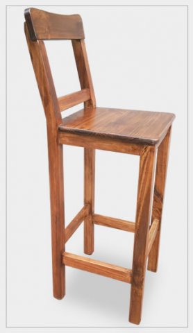 banco alto con respaldo lustre